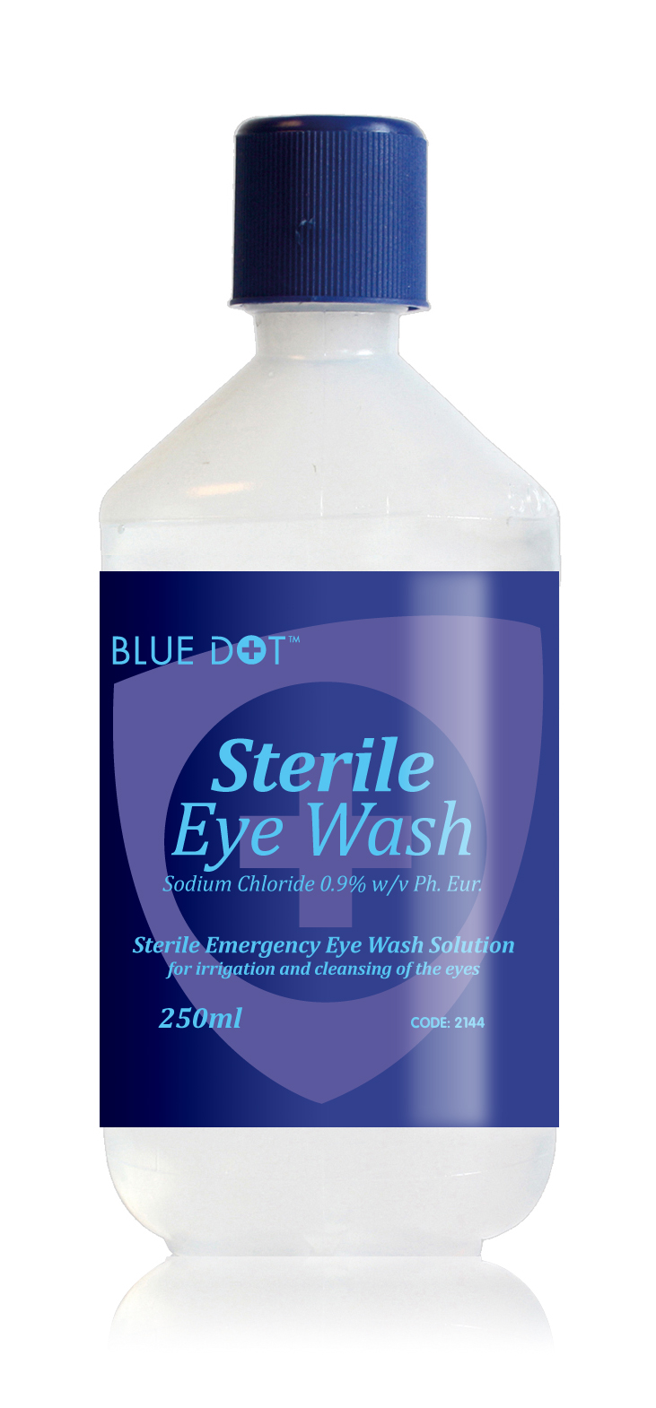 Eye wash solution for the first aid treatment of eye contamination and