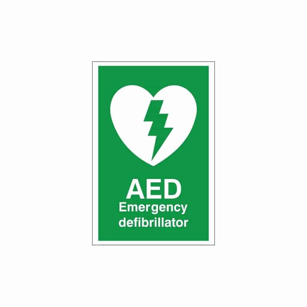 AED Emergency Defibrillator Sign - 200mm x 300mm