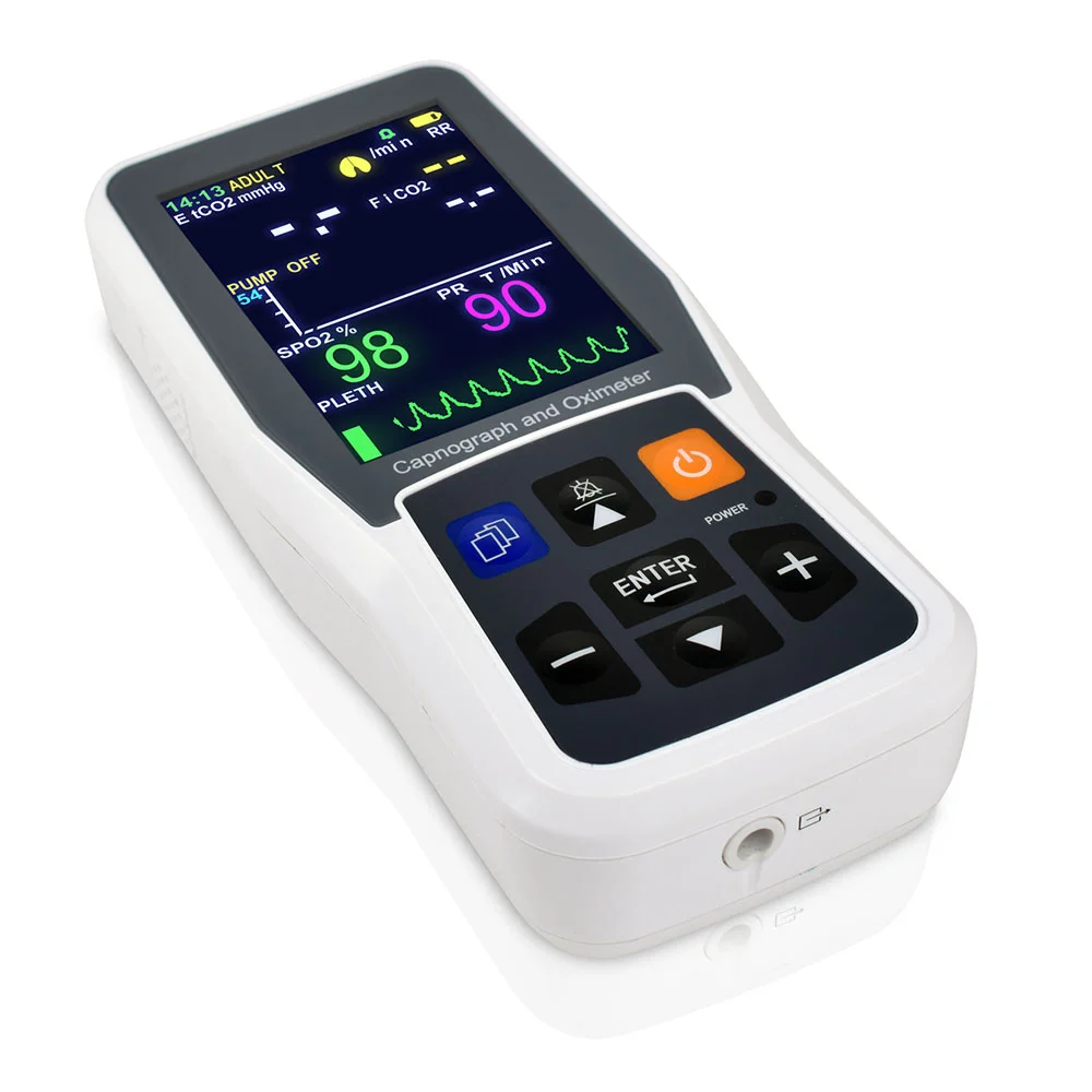 Creative PC-900B Hand Held Capnograph and Pulse Oximeter